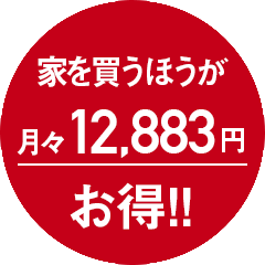 月々12883円お得！｜長野・上田・松本の新築・注文住宅・ガレージハウス