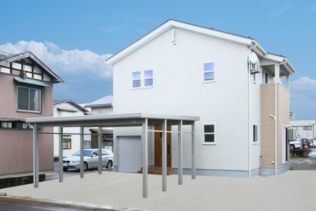 上越市板倉区針「便利な外収納のあるホワイトモダンな家」住宅完成見学会 ハーバーハウス長野支店