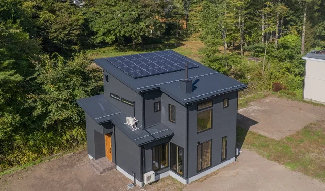 避暑地で借景を楽しむ吹き抜けLDK×ナチュラルテイストの家 ハーバーハウス上越支店