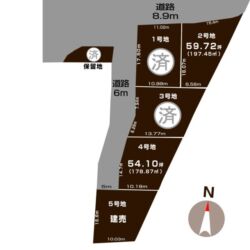 長野市篠ノ井御幣川の【土地】不動産情報の敷地図