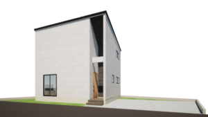 長野県長野市吉田2丁目の【土地・分譲地・全2区画】の建物プラン例の外観パース