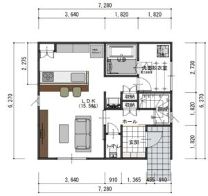 塩尻市大字広丘野村の【土地《サンフィールド野村桔梗ヶ原【全4区画】》】不動産情報の1階平面図