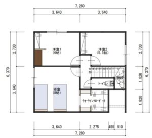 塩尻市大字広丘野村の【土地《サンフィールド野村桔梗ヶ原【全4区画】》】不動産情報の2階平面図