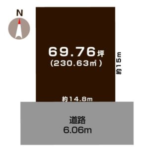 長野市西三才の敷地図