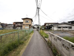 長野市大字長野花咲町の前面道路